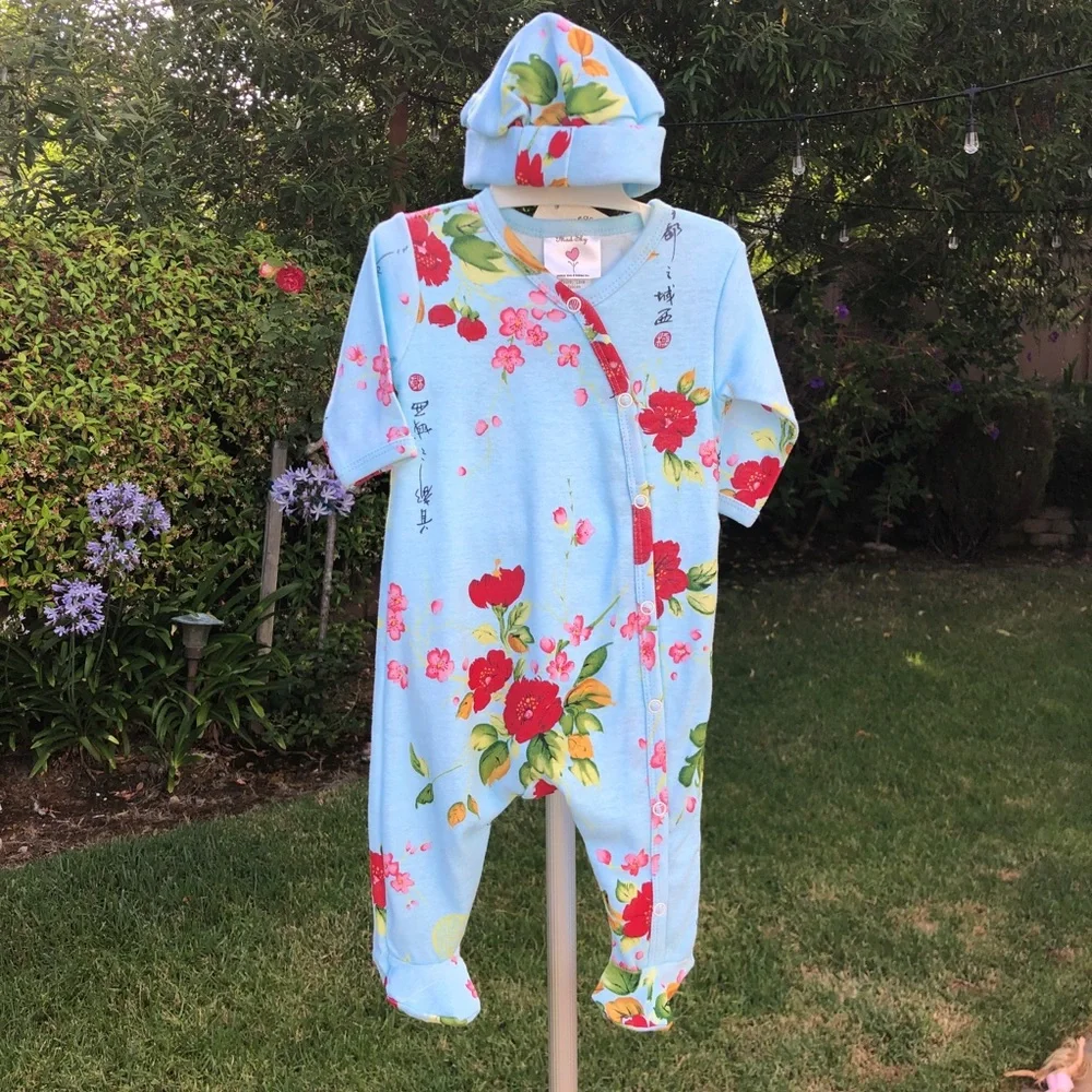 NWT 12 Month MadSky/Peace, Love & Babies PJ‎ Footie Pajamas
